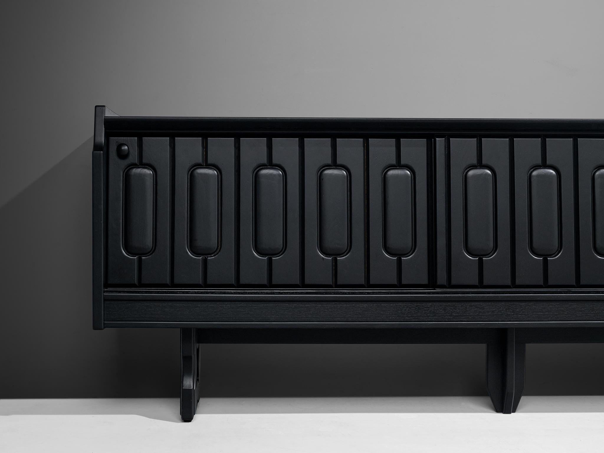 Guillerme & Chambron 'Simon' Sideboard in Black Stained Oak 4