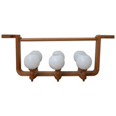 Guillerme et Chambron Six Light French Mid-Century Chandelier