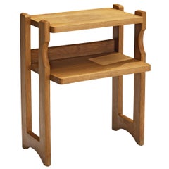 Guillerme et Chambron Small Side Table in Solid Oak