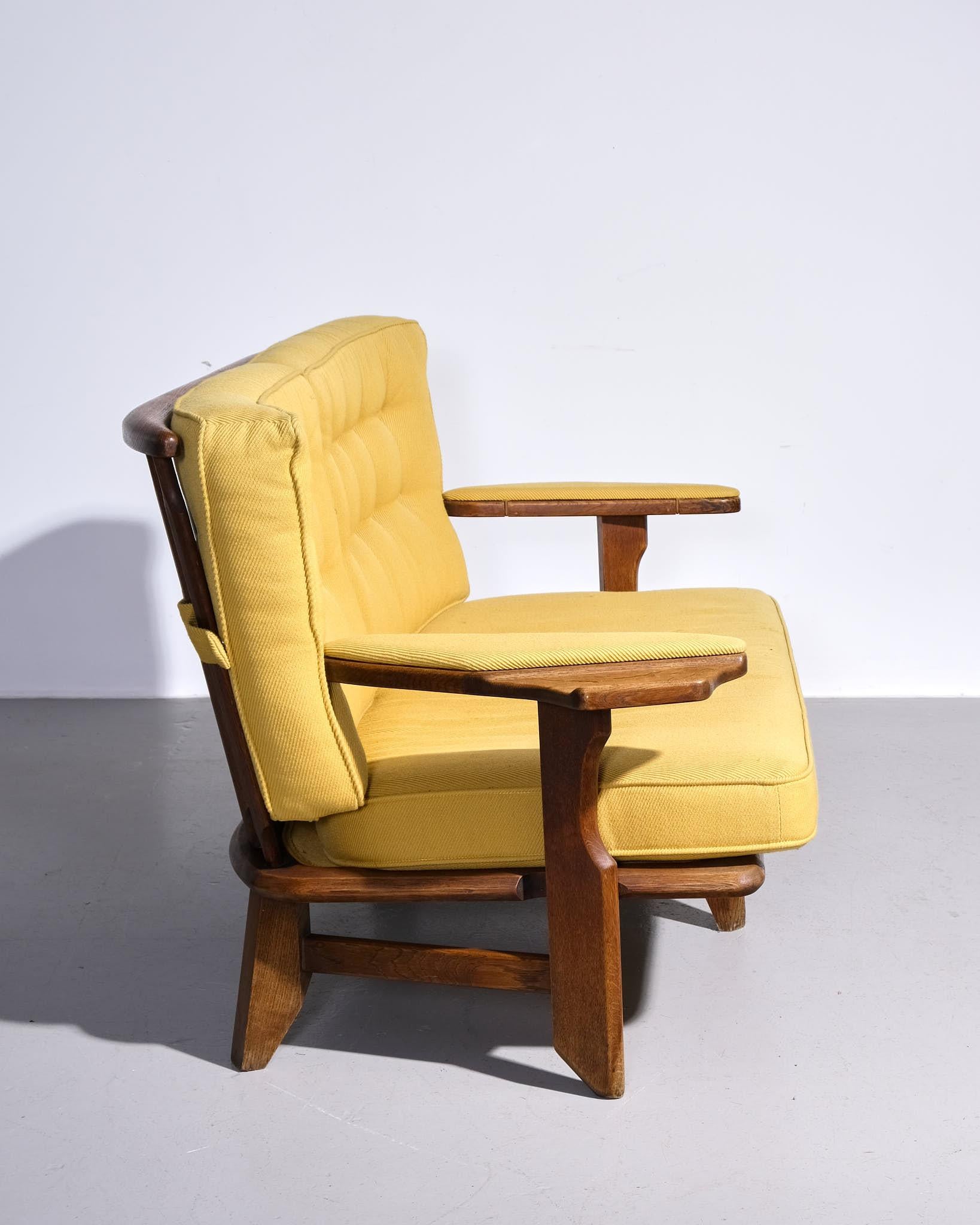 Mid-Century Modern Canapé Guillerme et Chambron en vente