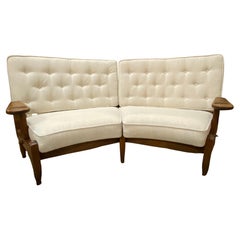 Guillerme et Chambron Sofa, France, Circa 1950s