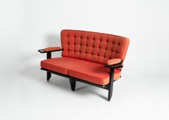 Guillerme et Chambron, Catherine, Sofa with Winged Arms, France, Mid-Century