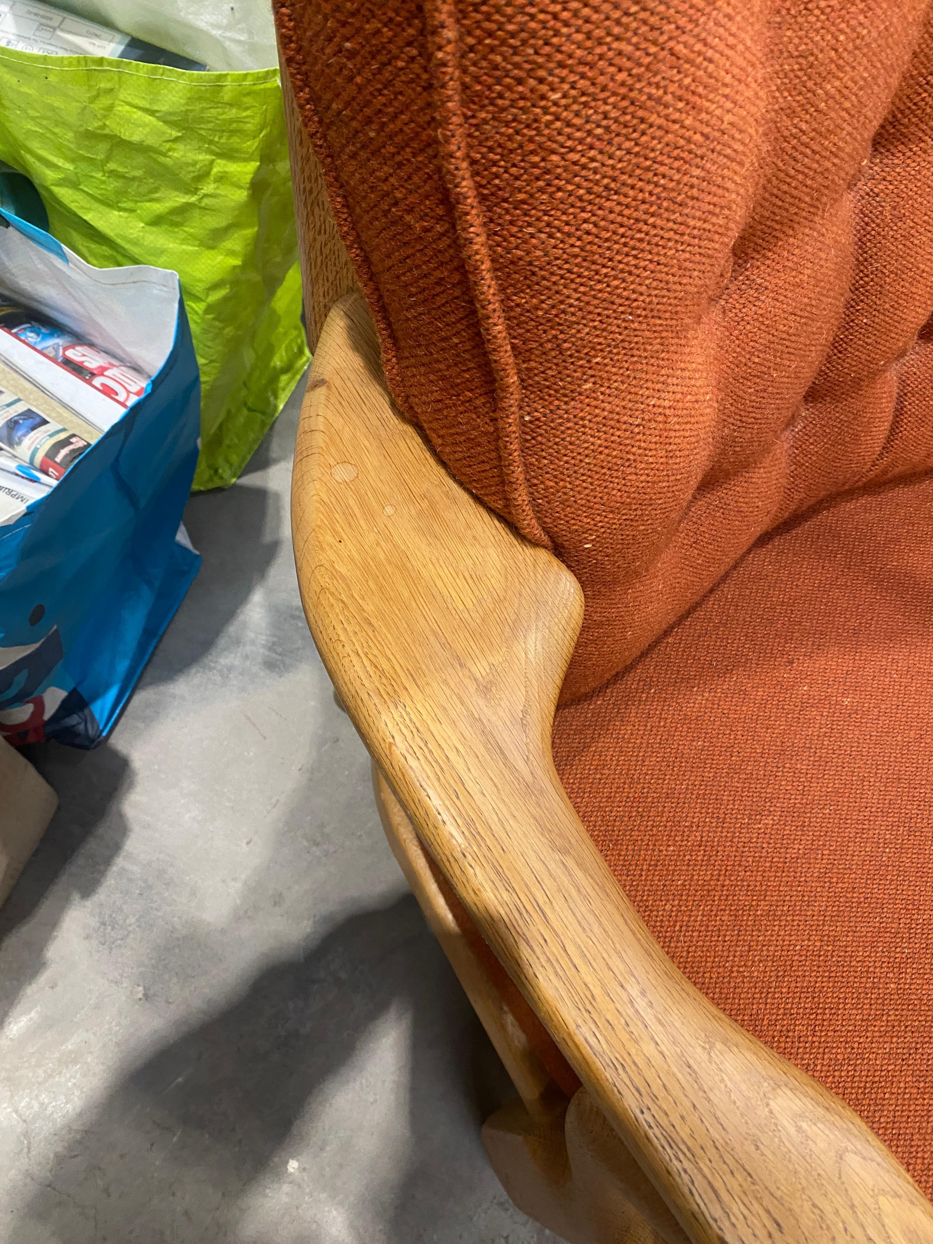 Guillerme et Chambron, due poltrone in Oak del 1970  repos ,  Votre Maison in vendita 9