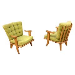 Deux fauteuils étudiants en chêne Guillerme et Chambron, Votre Maison Edition