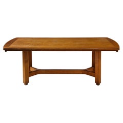 Guillerme et Chambron Votre Maison Large Oak Dining Table, France 1960's