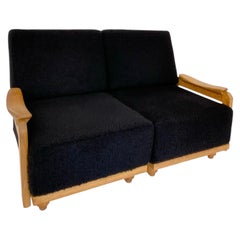 Guillerme et Chambron Votre Maison Settee Model Elmyre Natural Oak Wood