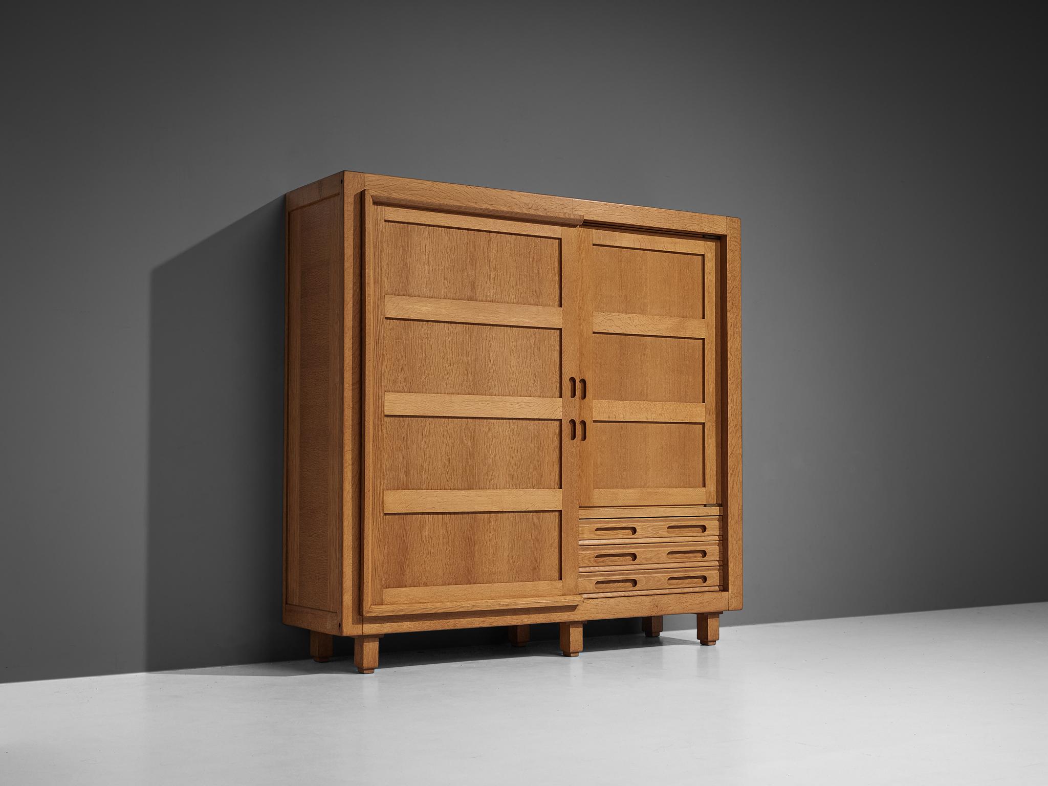 Guillerme & Chambron Large Highboard in Oak 5