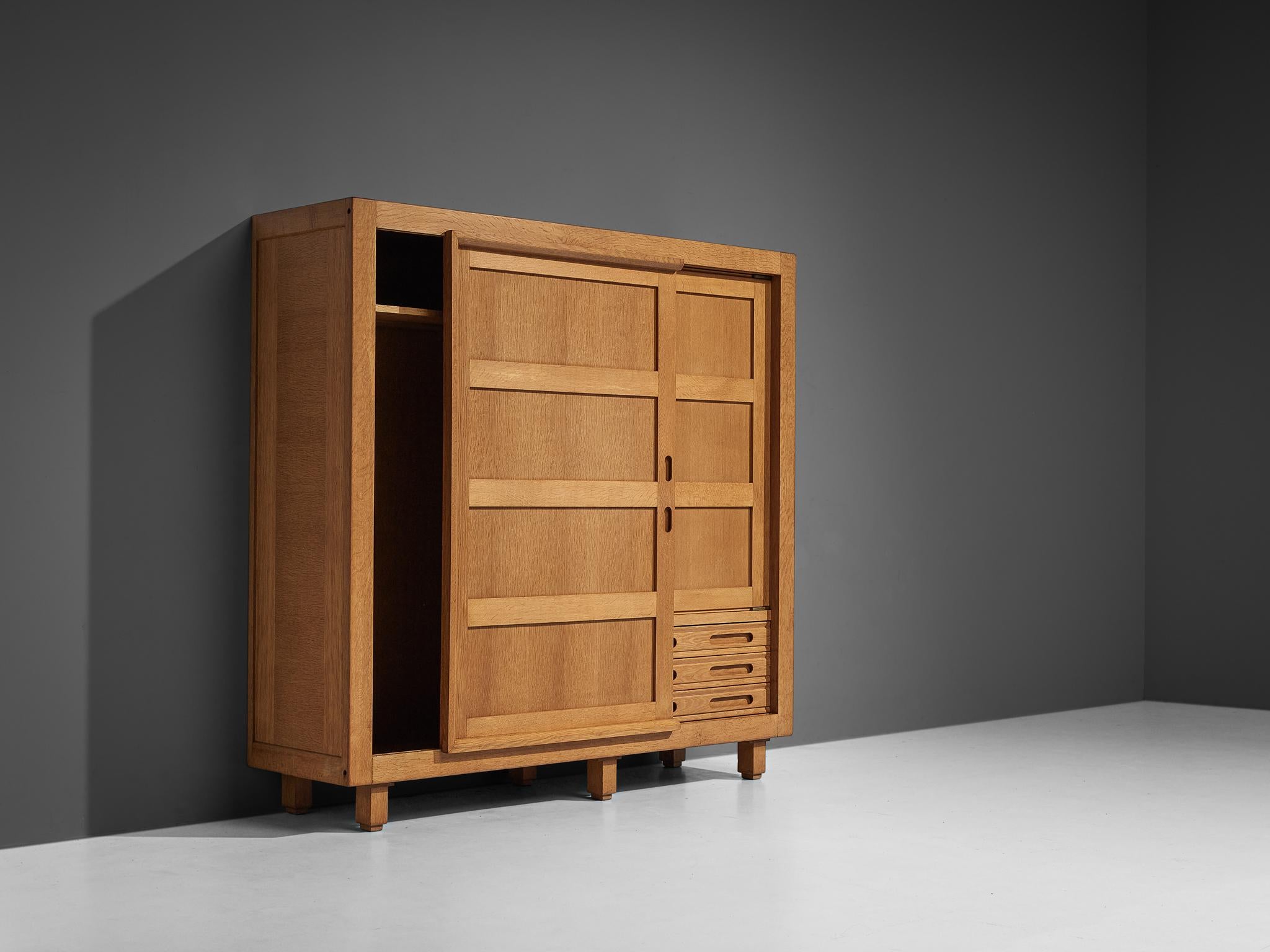 Guillerme & Chambron Large Highboard in Oak 3