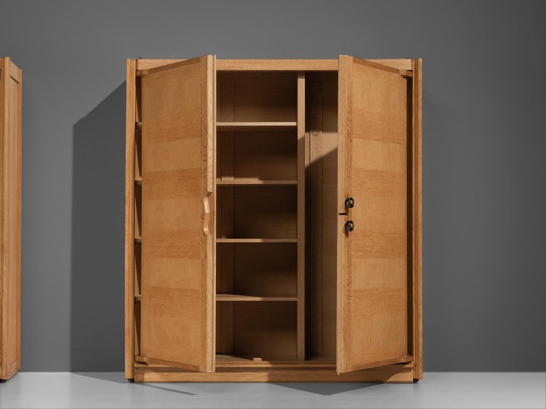 Guillerme et Chambron Wardrobes with Ceramic Handles For Sale 5