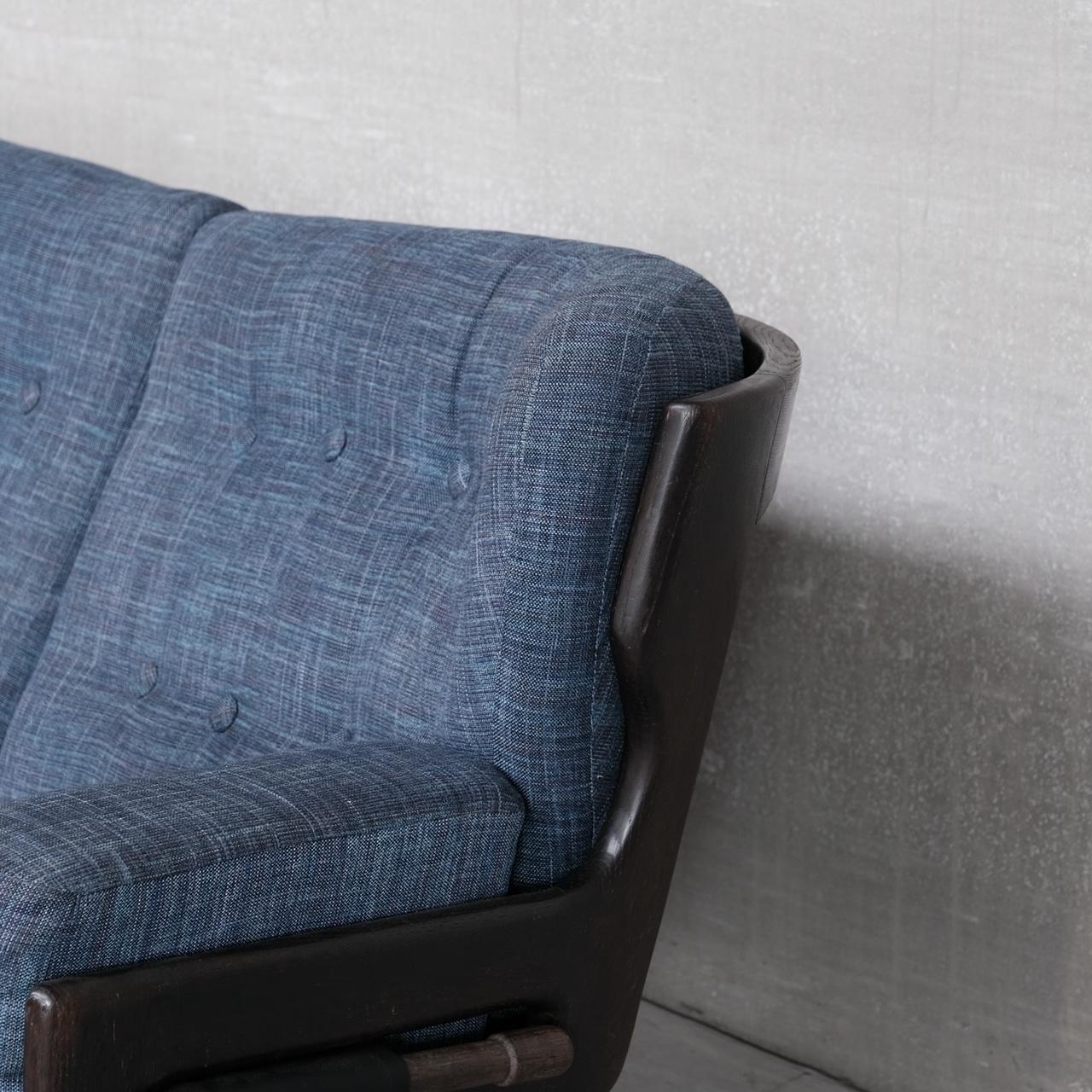 Guillerme et Chamrbon Oak Mid-Century 'Denis' Sofa For Sale 5