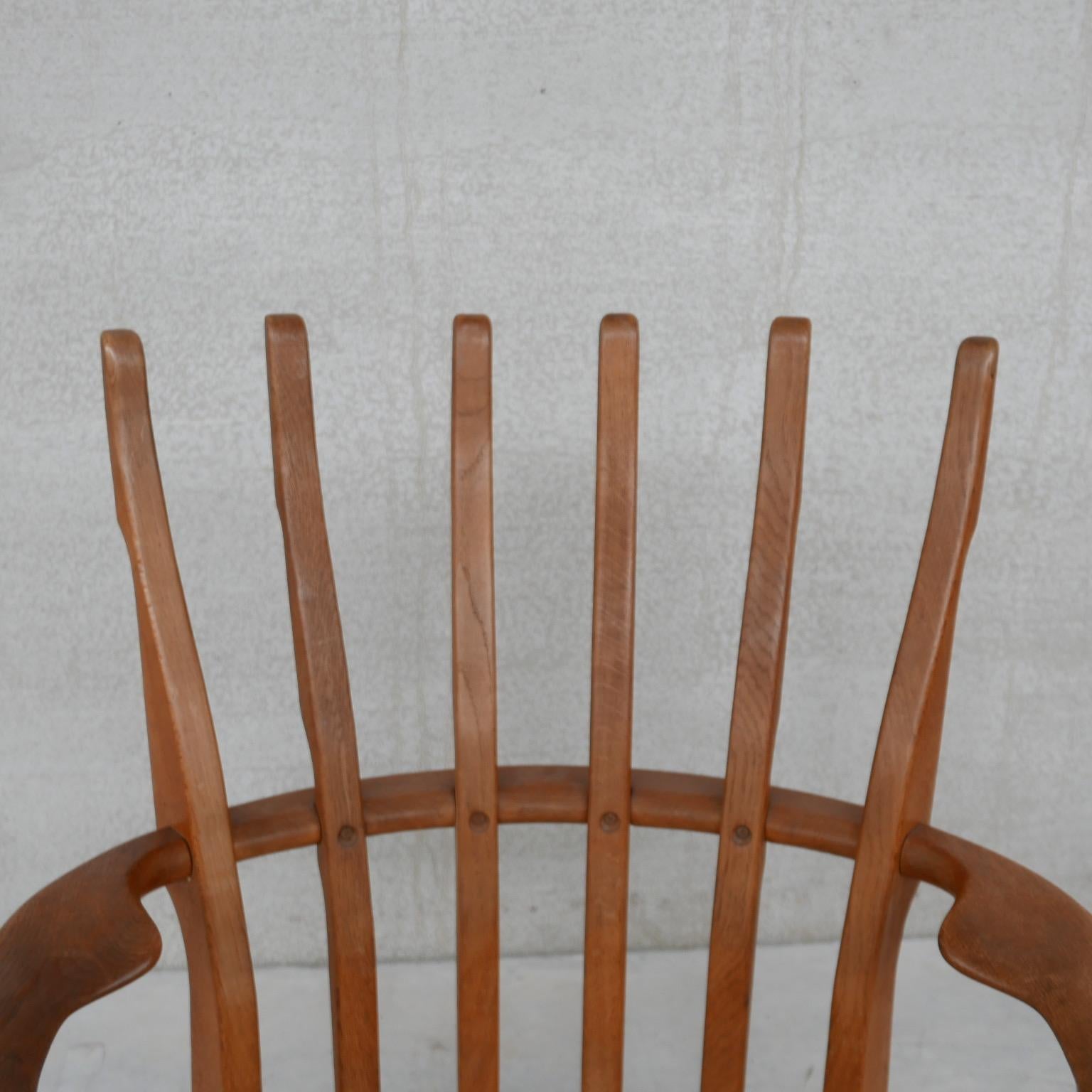 Guillerme et Chamron Mid-Century Repos Oak Armchair 1