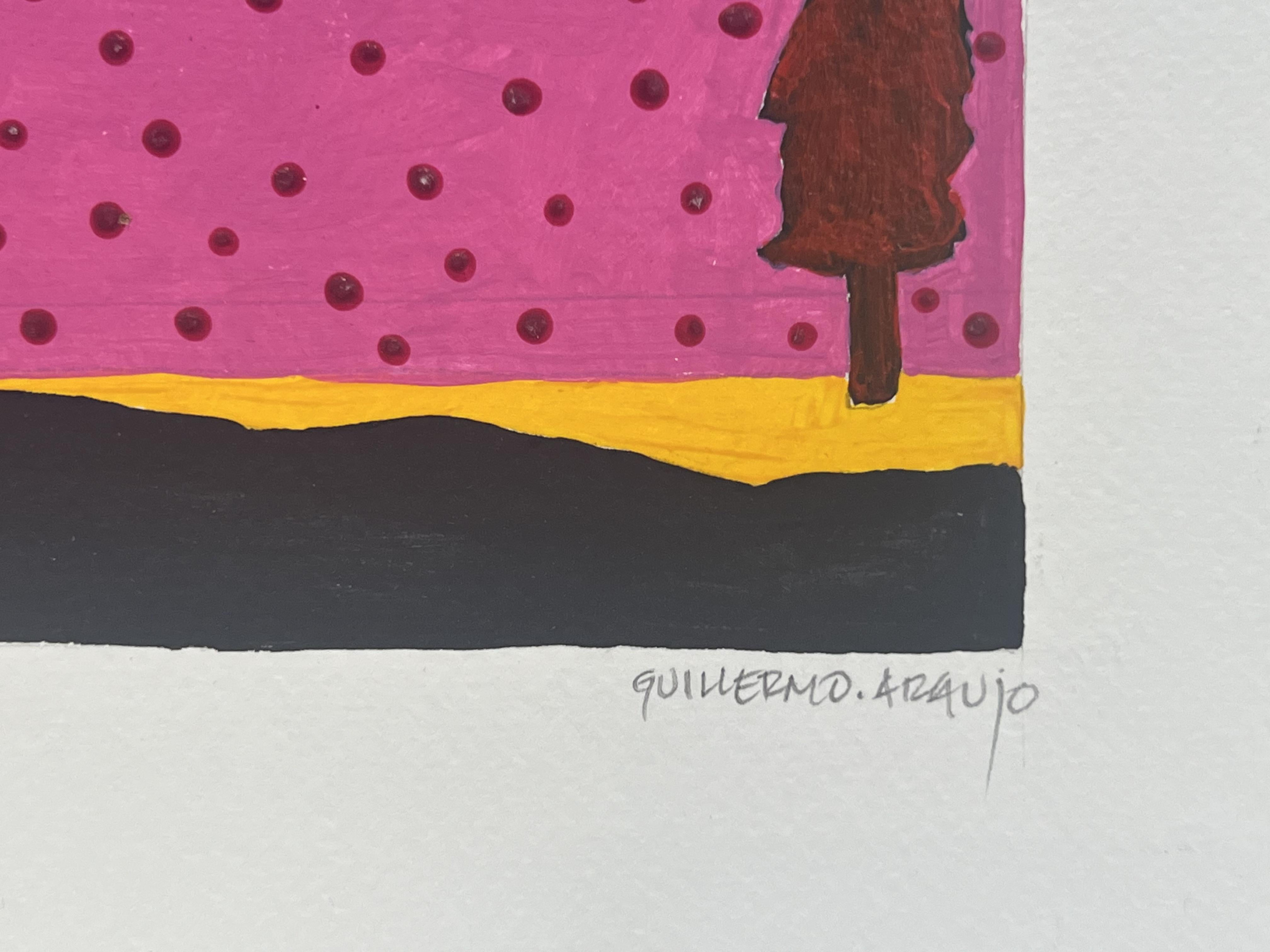 Arbol X (Grau), Landscape Painting, von Guillermo Araujo
