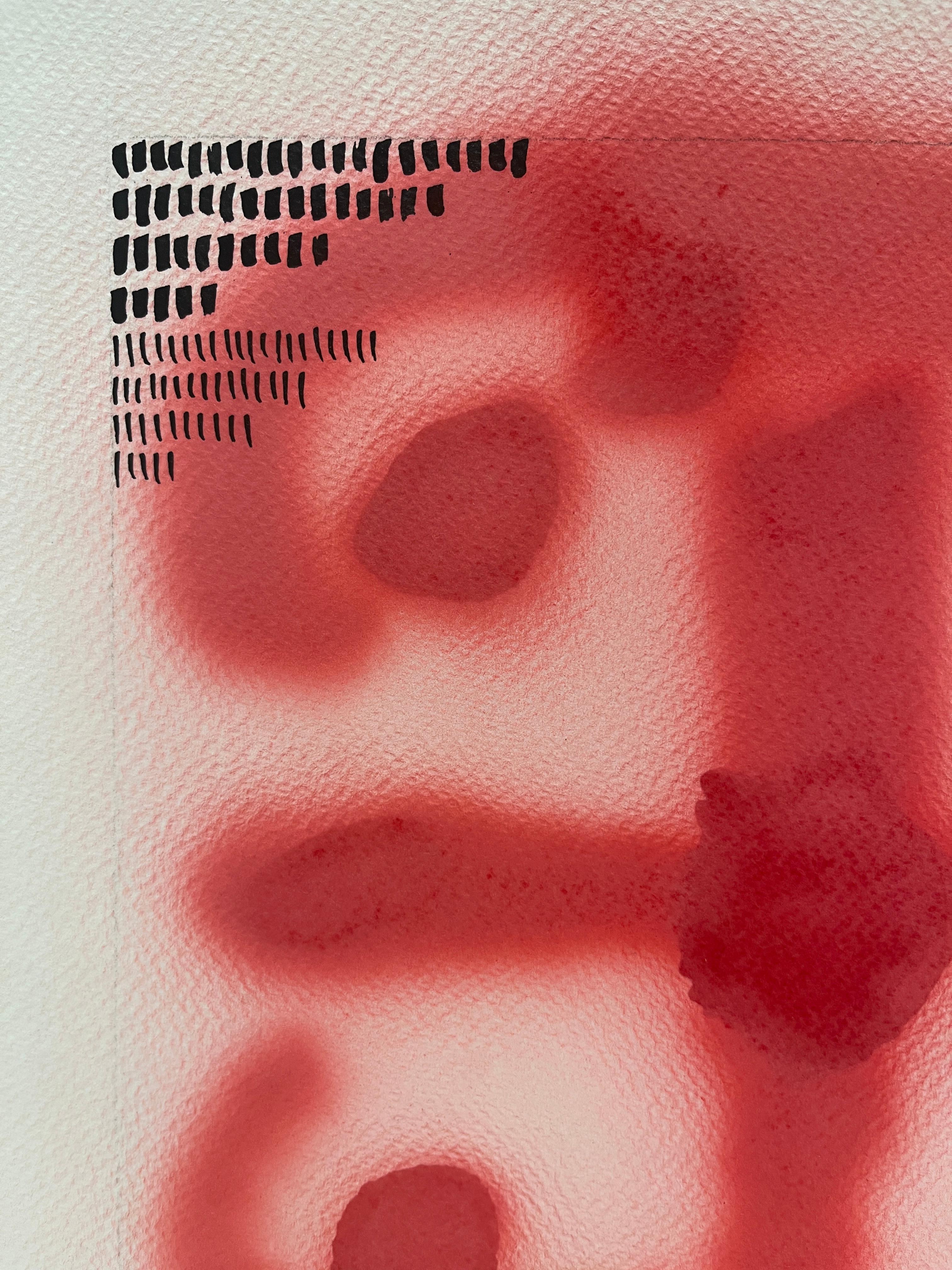 Caligrafia del Conteo XVI: Acrilico contemporaneo e inchiostro cinese su carta - Painting di Guillermo Araujo