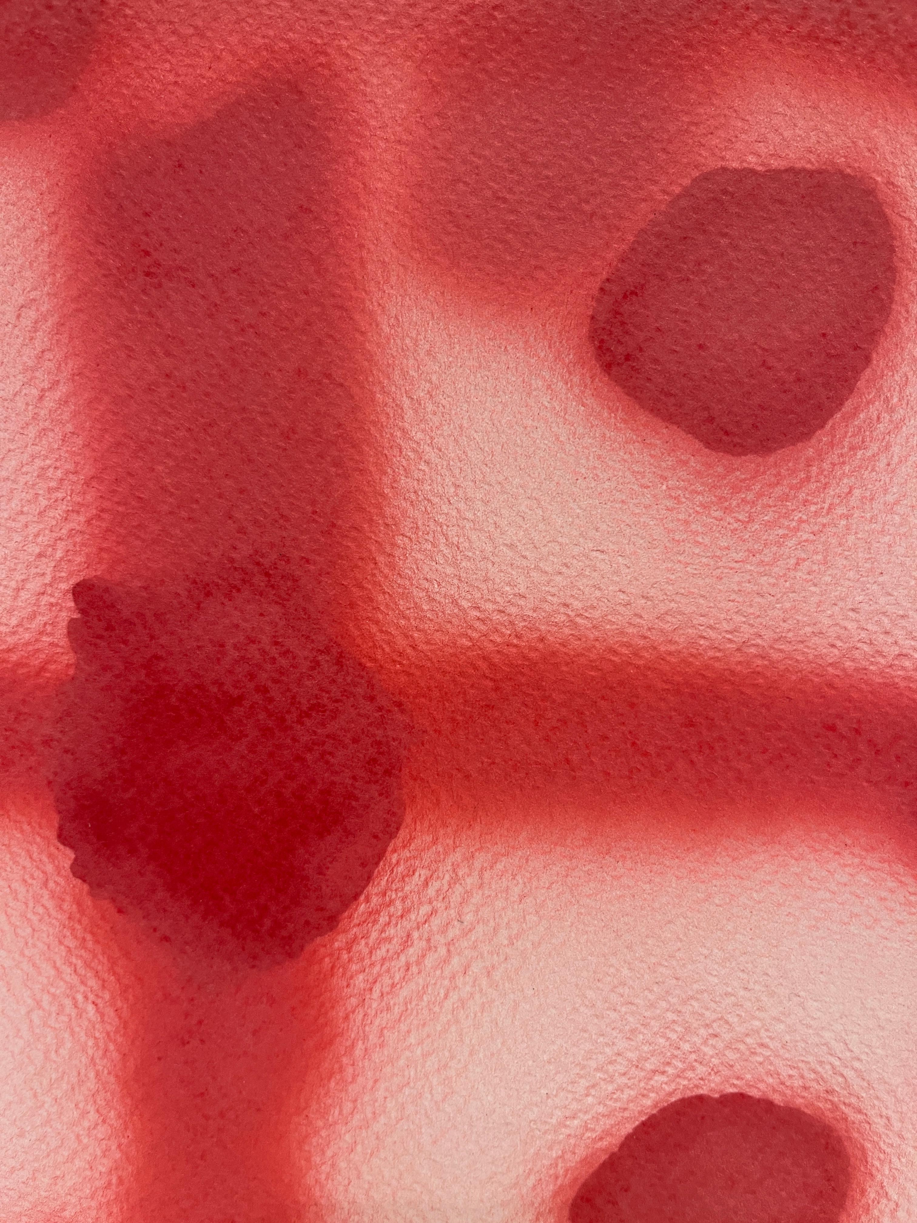 Caligrafia del Conteo XVI: Acrilico contemporaneo e inchiostro cinese su carta - Abstract Painting Beige di Guillermo Araujo