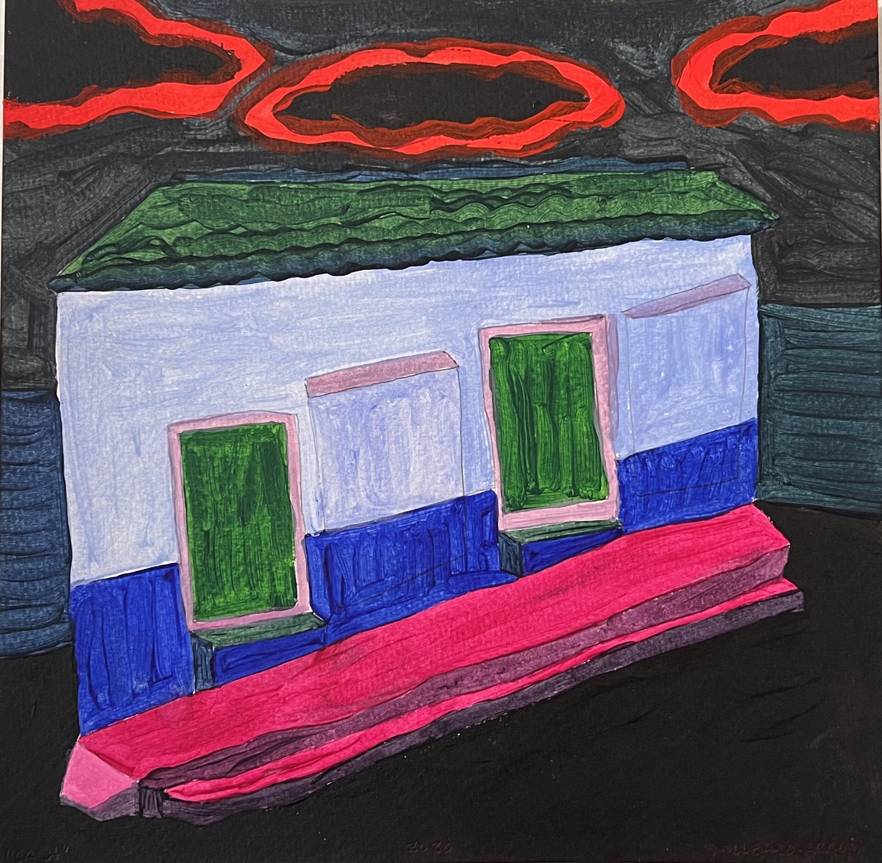 Guillermo Araujo Figurative Painting – Haus I, 2020
