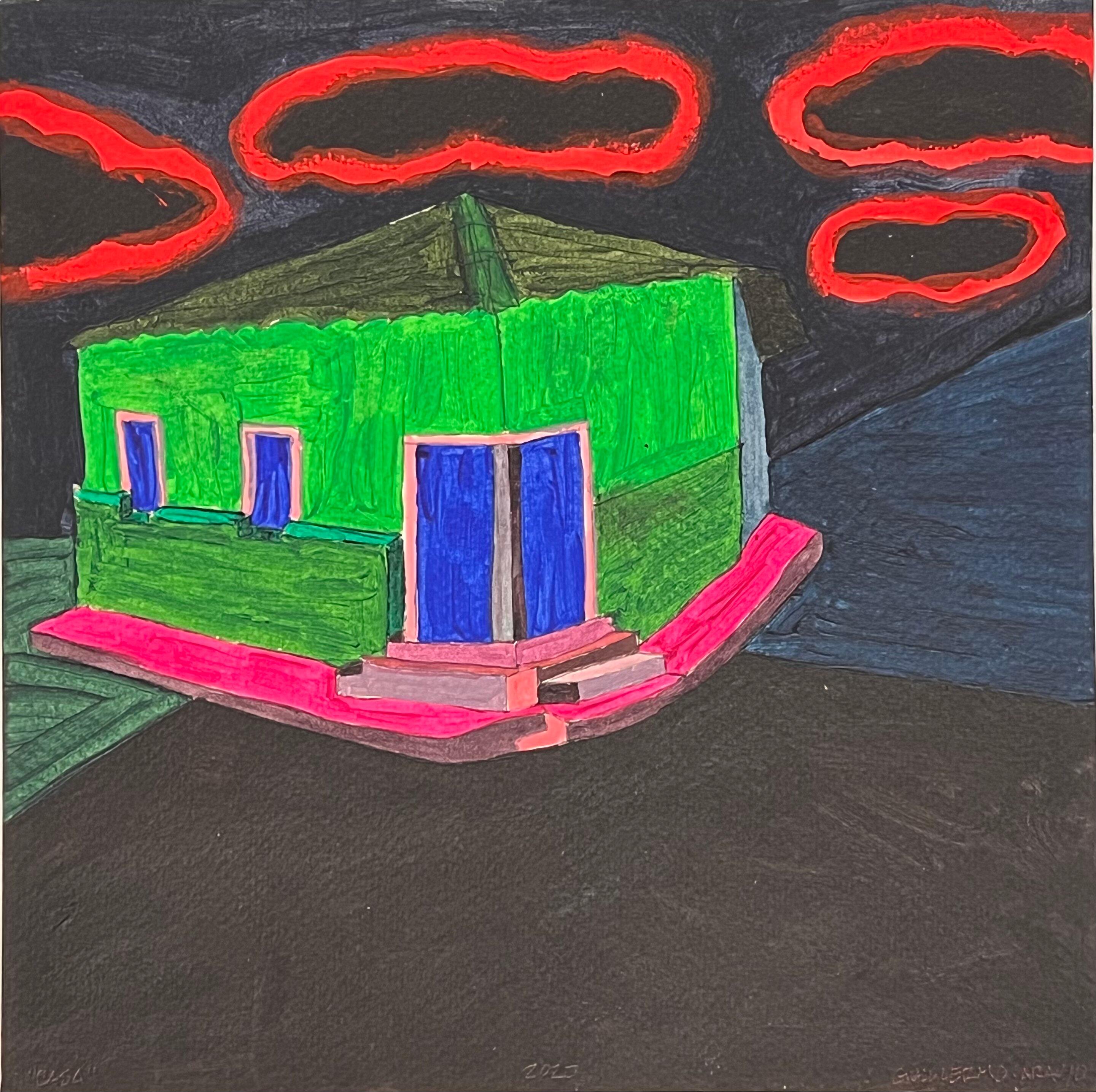 Guillermo Araujo Figurative Painting – Casa II, 2020
