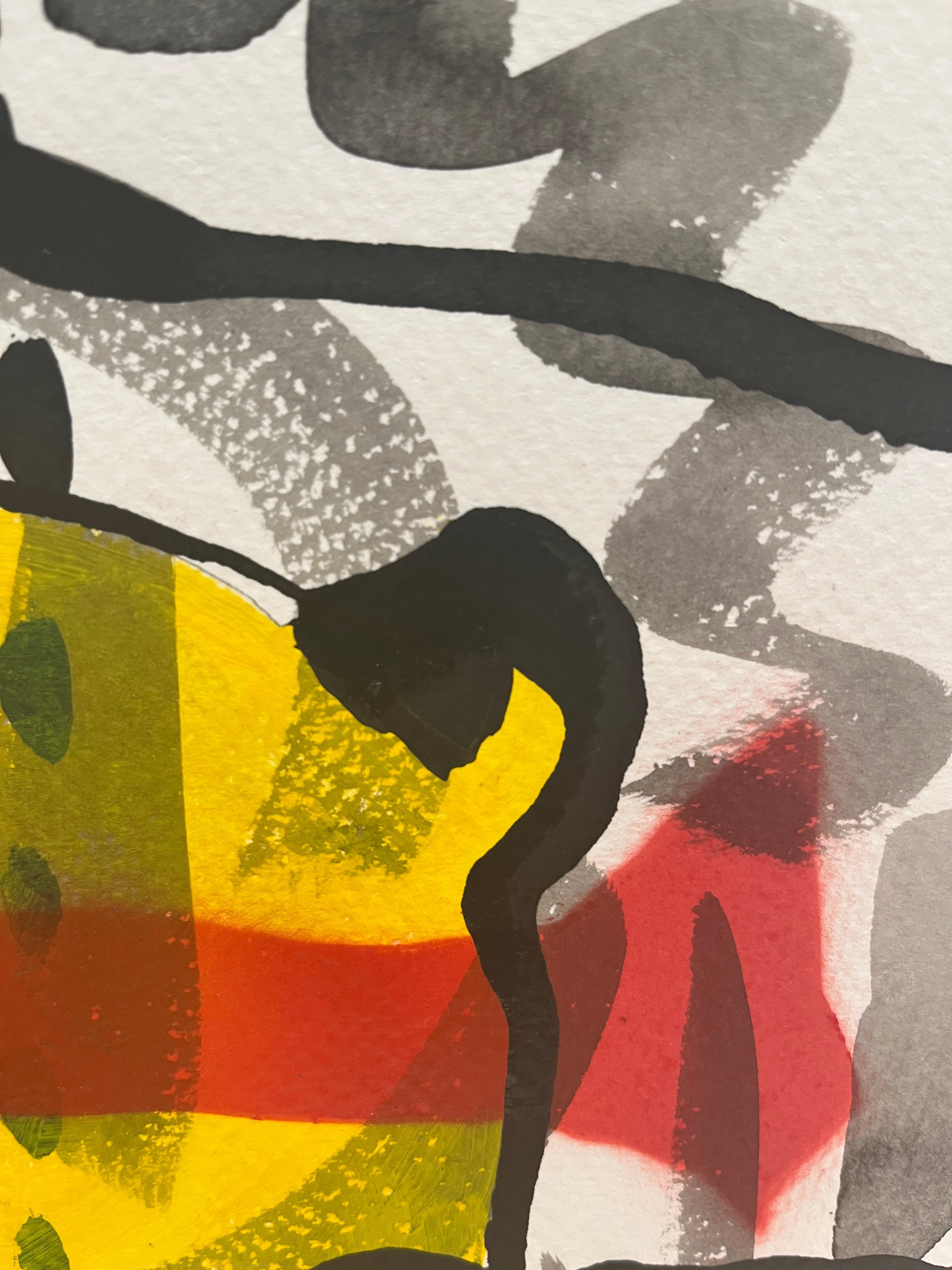 Taza 1: Zeitgenssisches Acryl und chinesische Tinte auf Papier (Abstrakt), Painting, von Guillermo Araujo