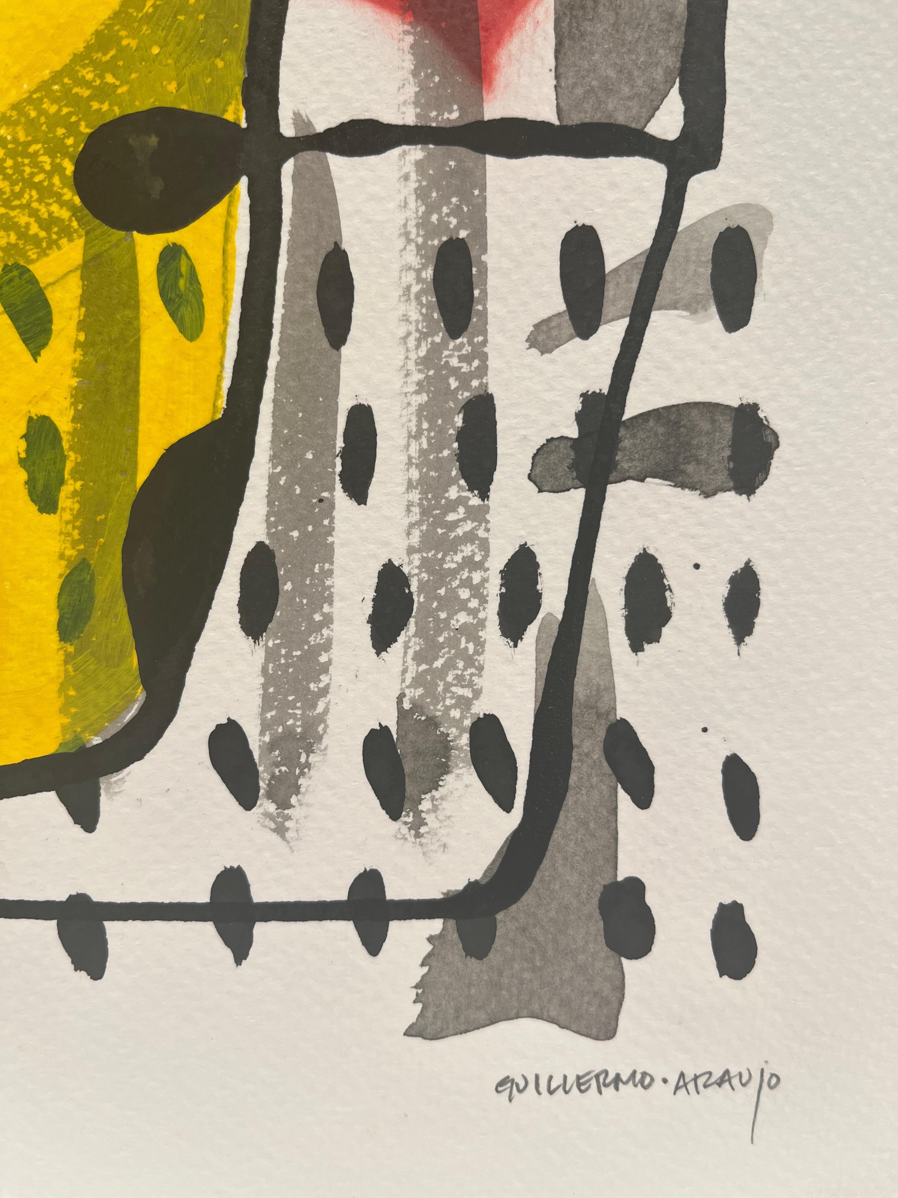Guillermo Araujo
Taza 1, 2018
Chinesische Tusche, Acryl und Sprühfarbe auf Papier
14,75 x 14,75 Zoll

Zeitgenössische abstrakte Malerei; Tassen; Stilleben, farbenfrohe Malerei zur Dekoration.

Über den Künstler

Guillermo Araujo ist ein