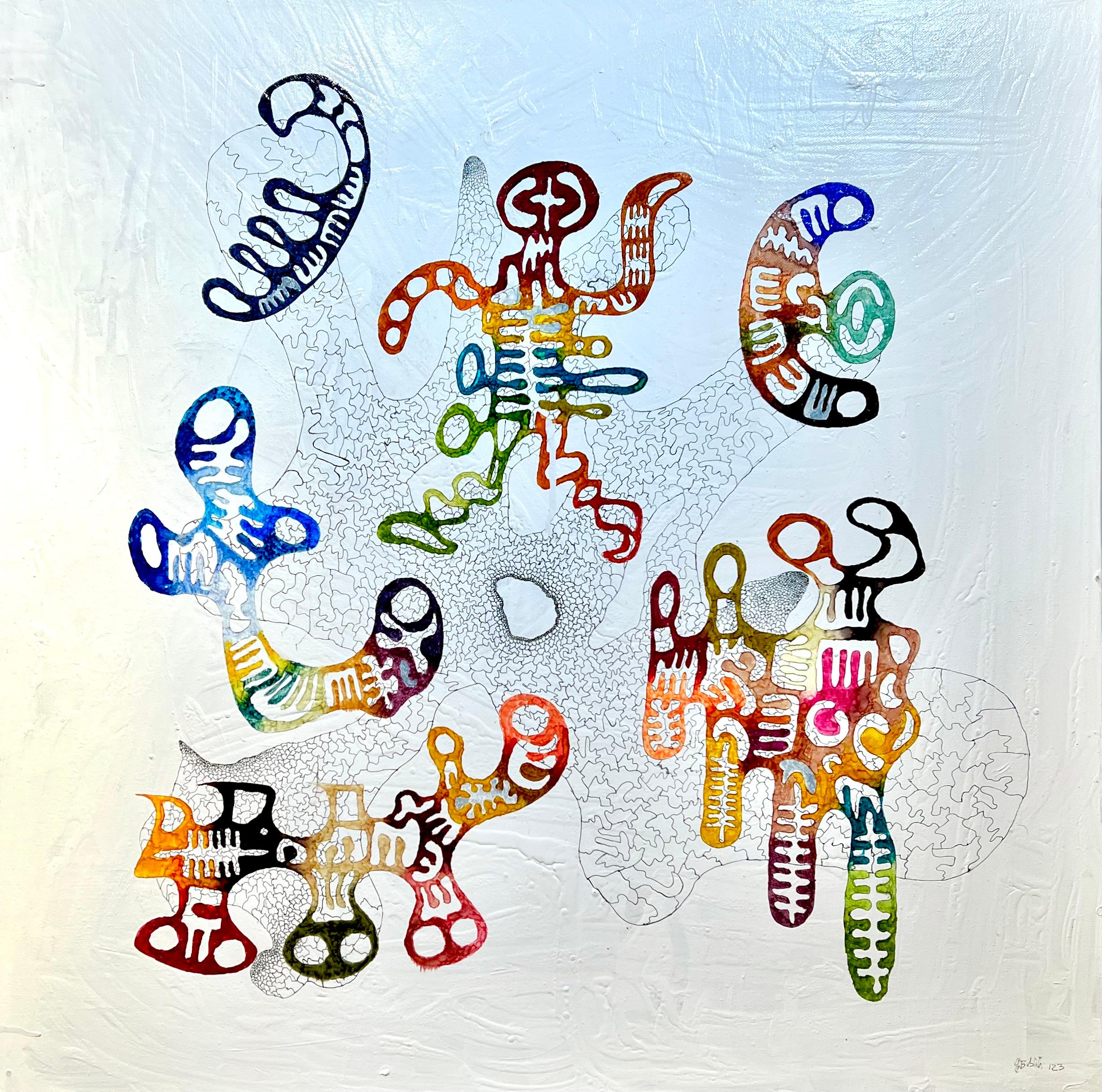 Abstract Painting di Guillermo Bublik - I parchi di Buenos Aires, 2023