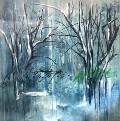 Bosque Azul, Canvas, Oil paint