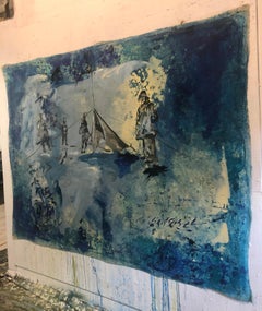 “Expedición” 2018, Canvas, Oil Paint, Abstract Contemporary painting