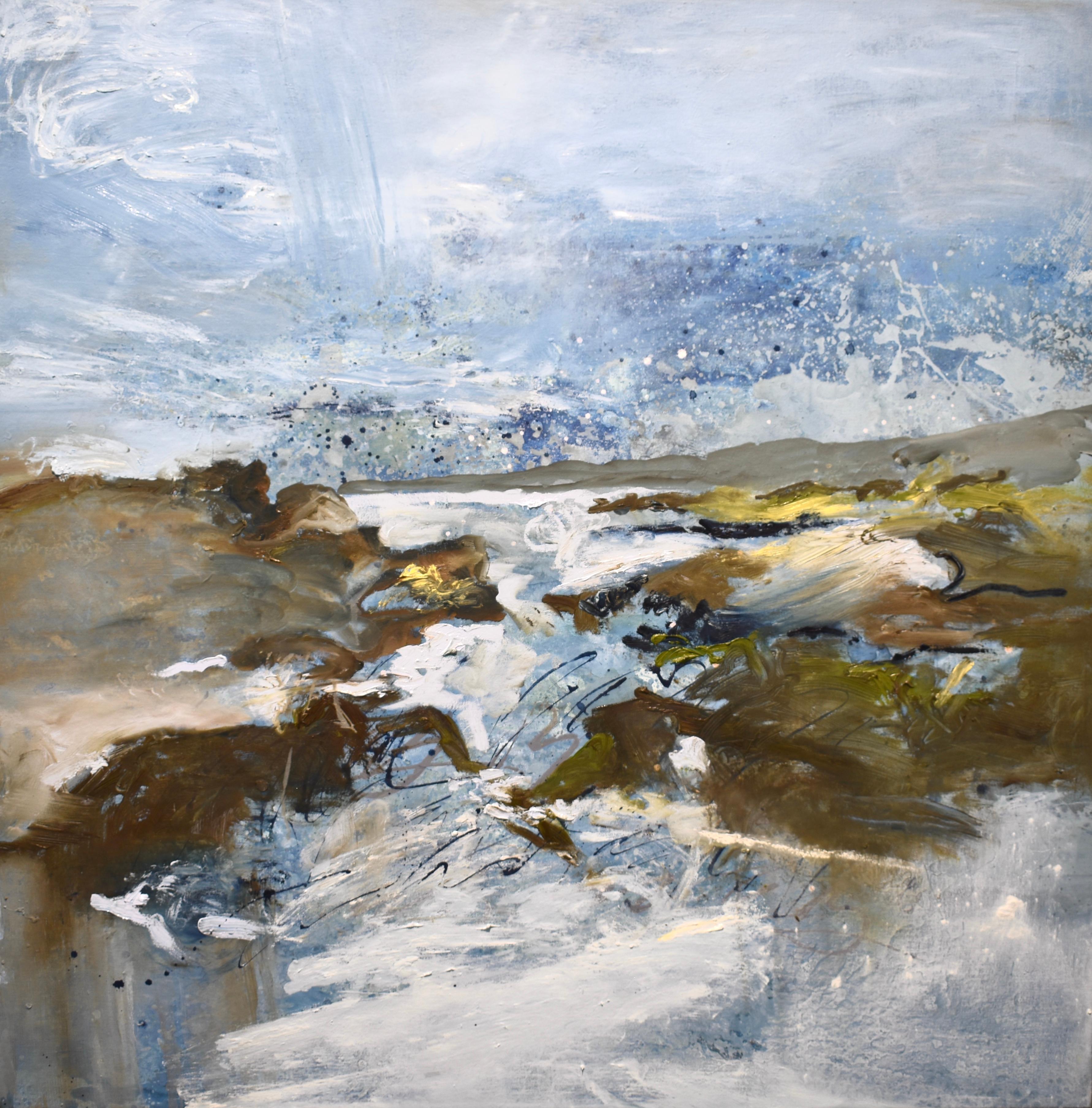 Guillermo Conte Abstract Painting - “Playa en el nombre de Jesús”