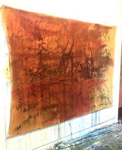 “Puente de Langlois”, 2018 Canvas, Mixed Media, Abstract Contemporary painting