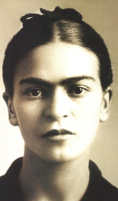 Frida Kahlo Portrait Print, Offset, Unframed, 39.25\", Contemporary