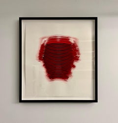 Alice Tully Hall, screenprint, signed and numbered, ed. of 117 (Red abstract)
