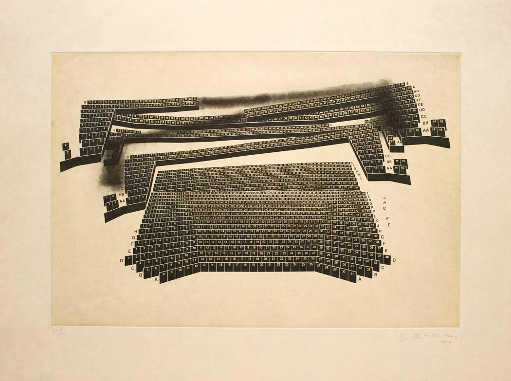 Cuarta Pared, Doble Teatro, Sin Titulo 1, Sin Titulo 2 - Contemporary Print by Guillermo Kuitca