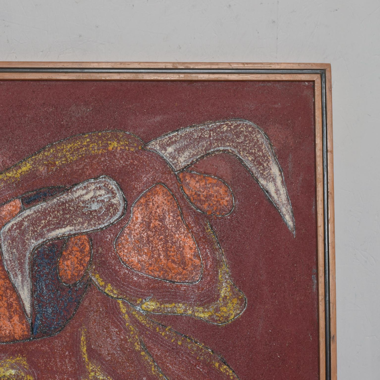 Wood Guillermo Olguin Painting Toro De Carnaval Modern Art Painting