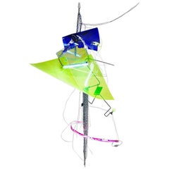 Guillermo Santomá Contemporary Industrial Yellow Chandelier Model 6 Barcelona