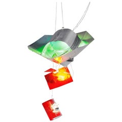 Lampadario contemporaneo Guillermo Santomá Modello 1 Verde Rosso Giallo 2018 Spagna