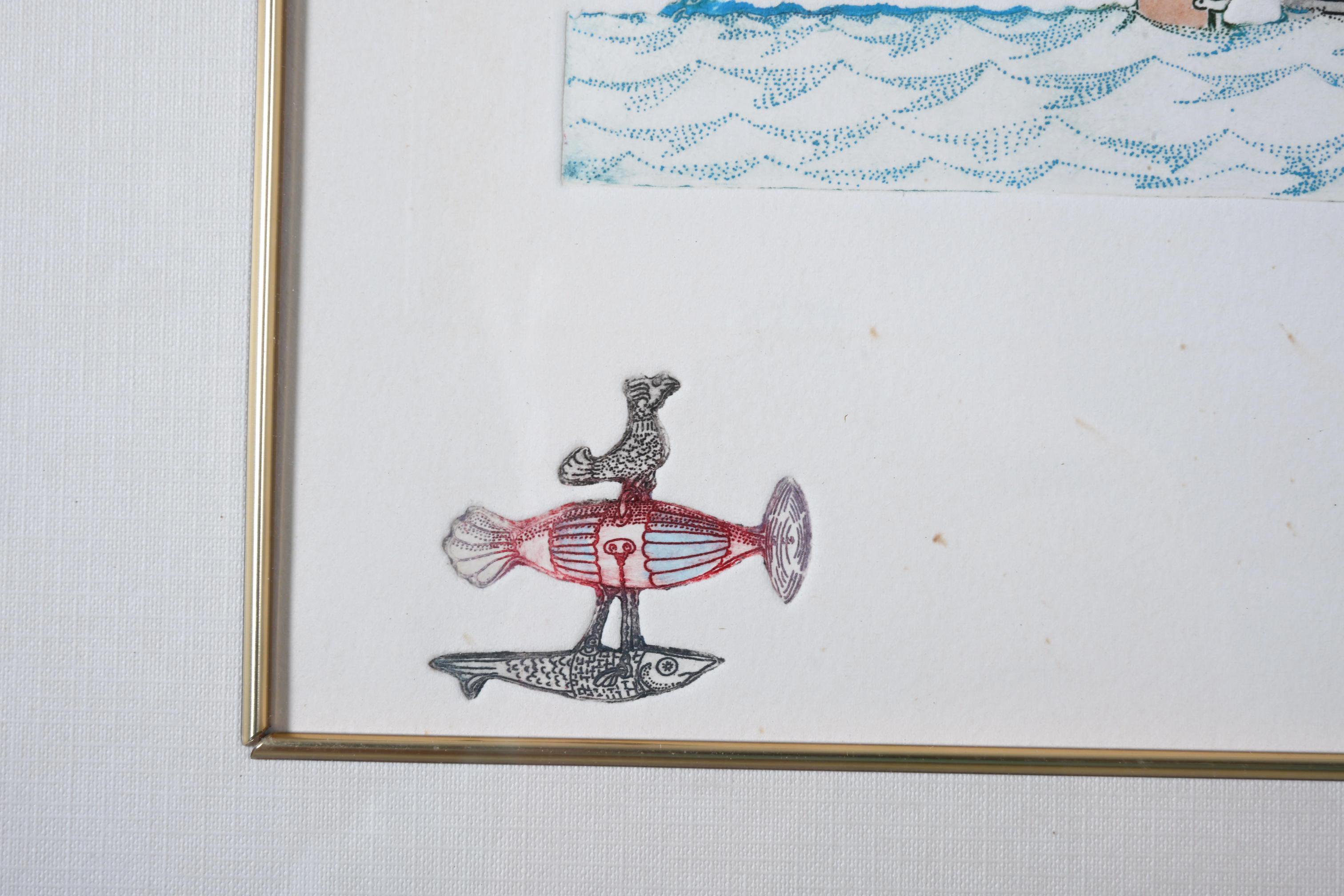 Guillermo Silva Santamaria Radierung 