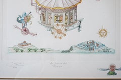 Guillermo Silva Santamaria Etching "En Busca del Paraiso"