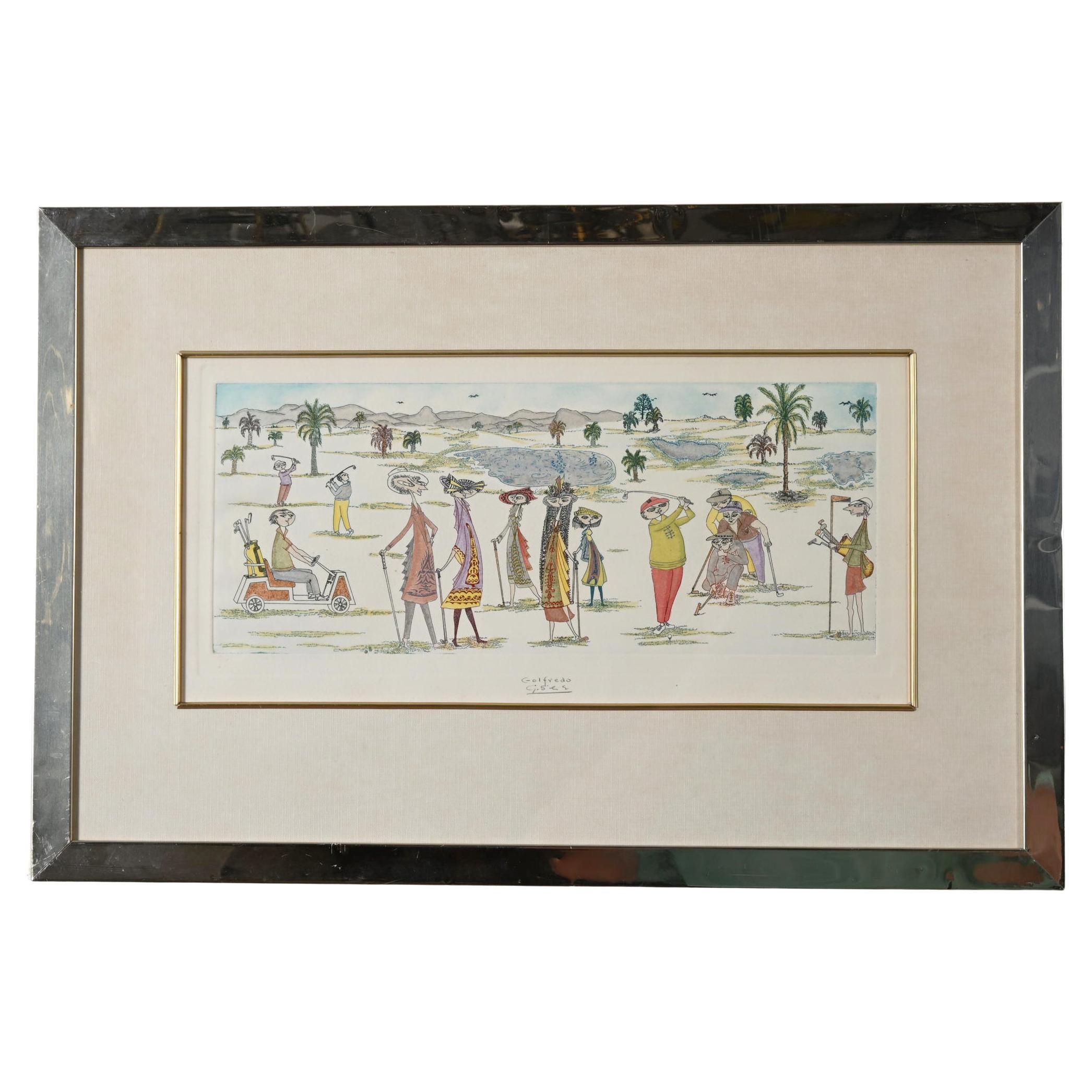 Radierung mit Aquatinta, signiert, betitelt und nummeriert mit Bleistift von Guillermo Silva Santamaria 