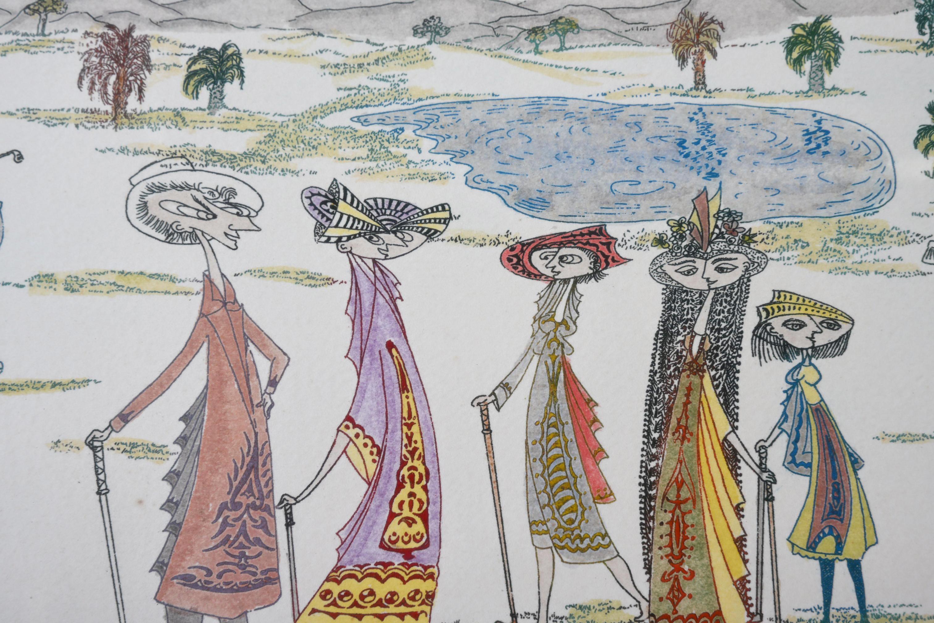 Guillermo Silva Santamaria Radierung 