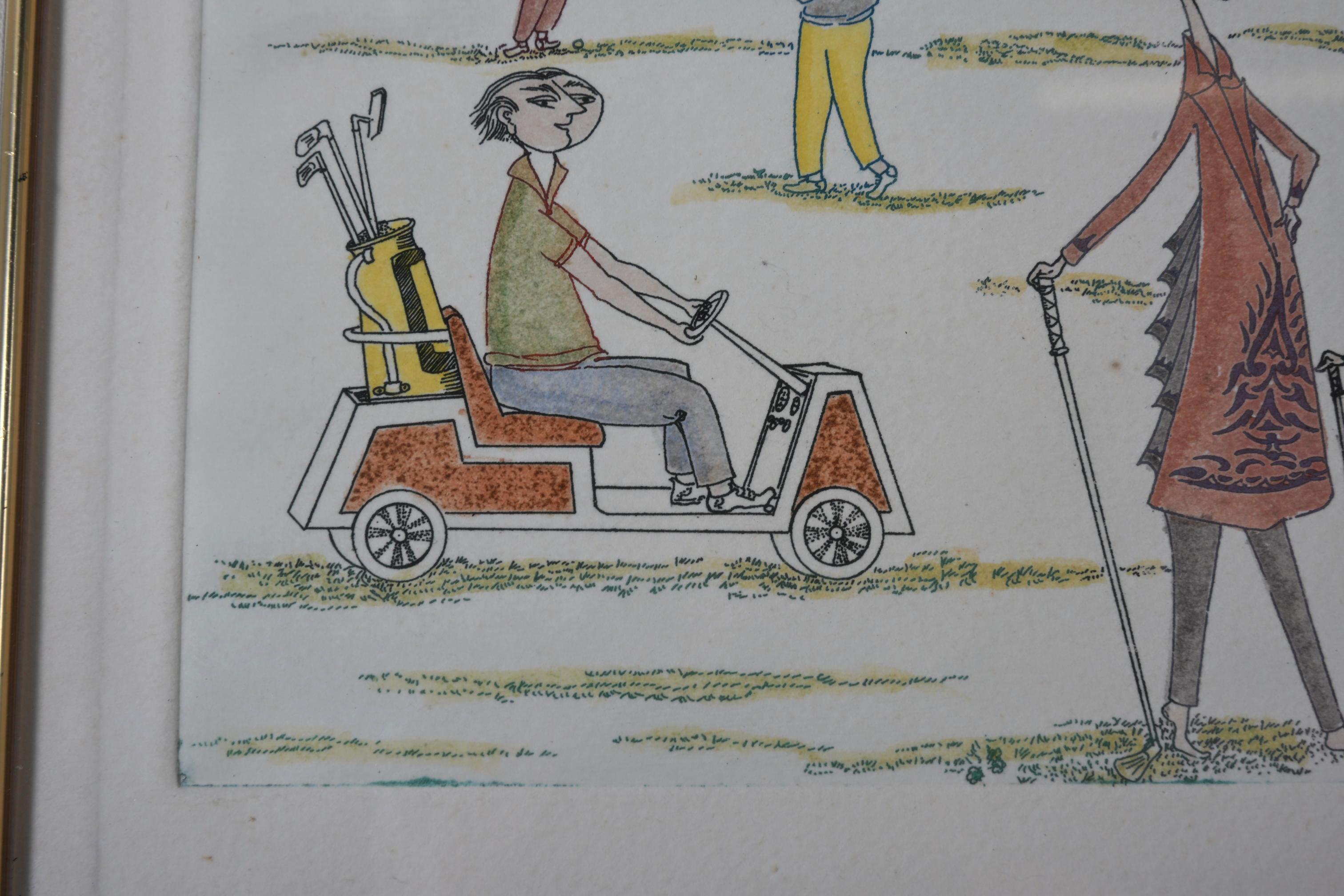 Guillermo Silva Santamaria Radierung 