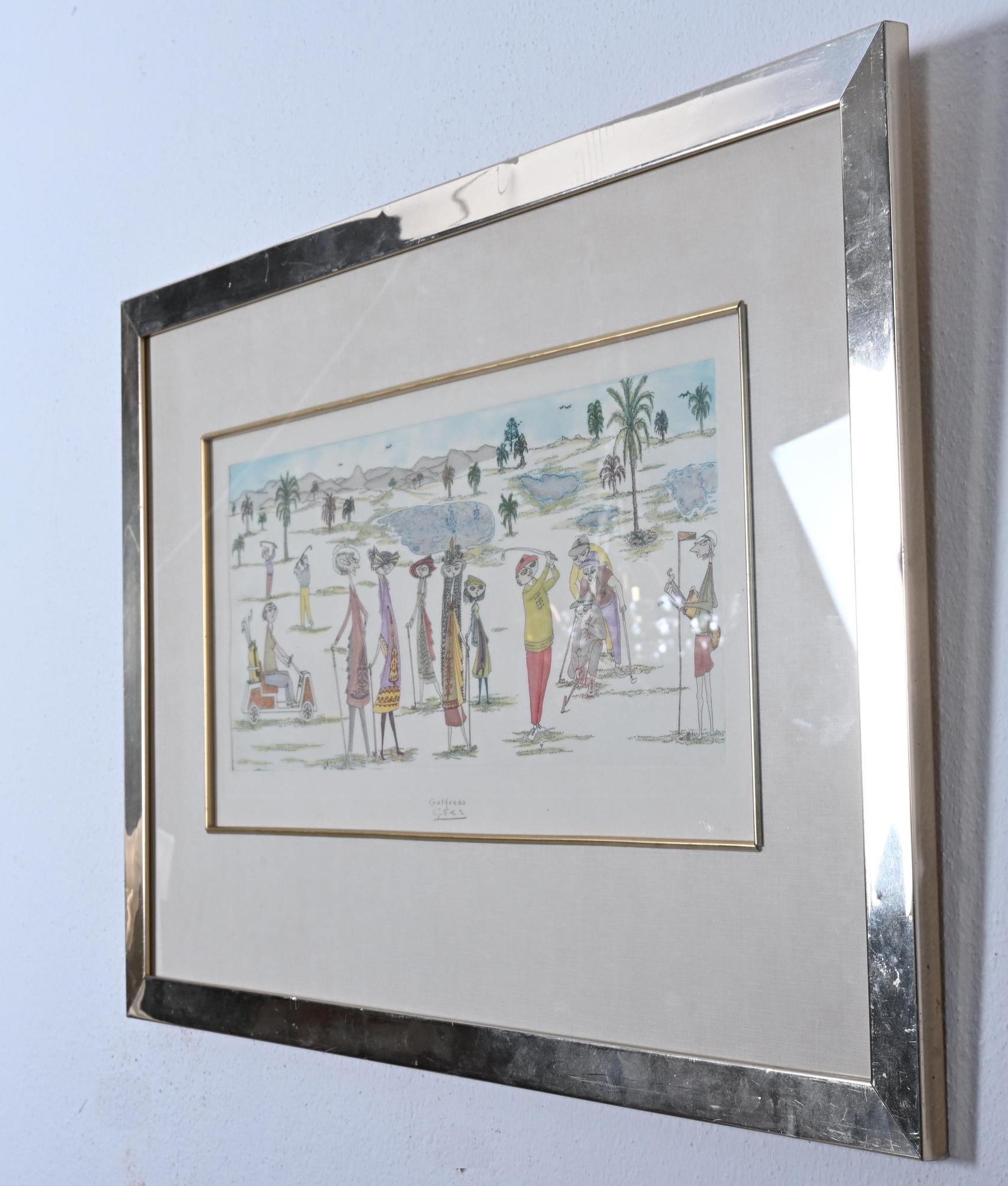 Guillermo Silva Santamaria Radierung 