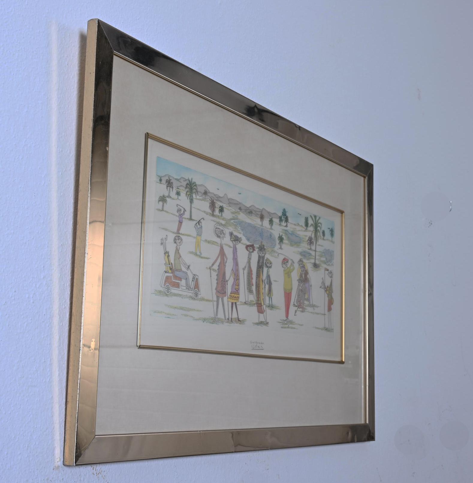 Guillermo Silva Santamaria Radierung 