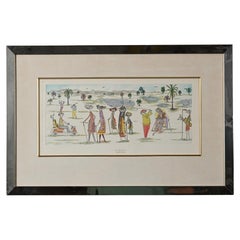 Guillermo Silva Santamaria Radierung "Golfredo"