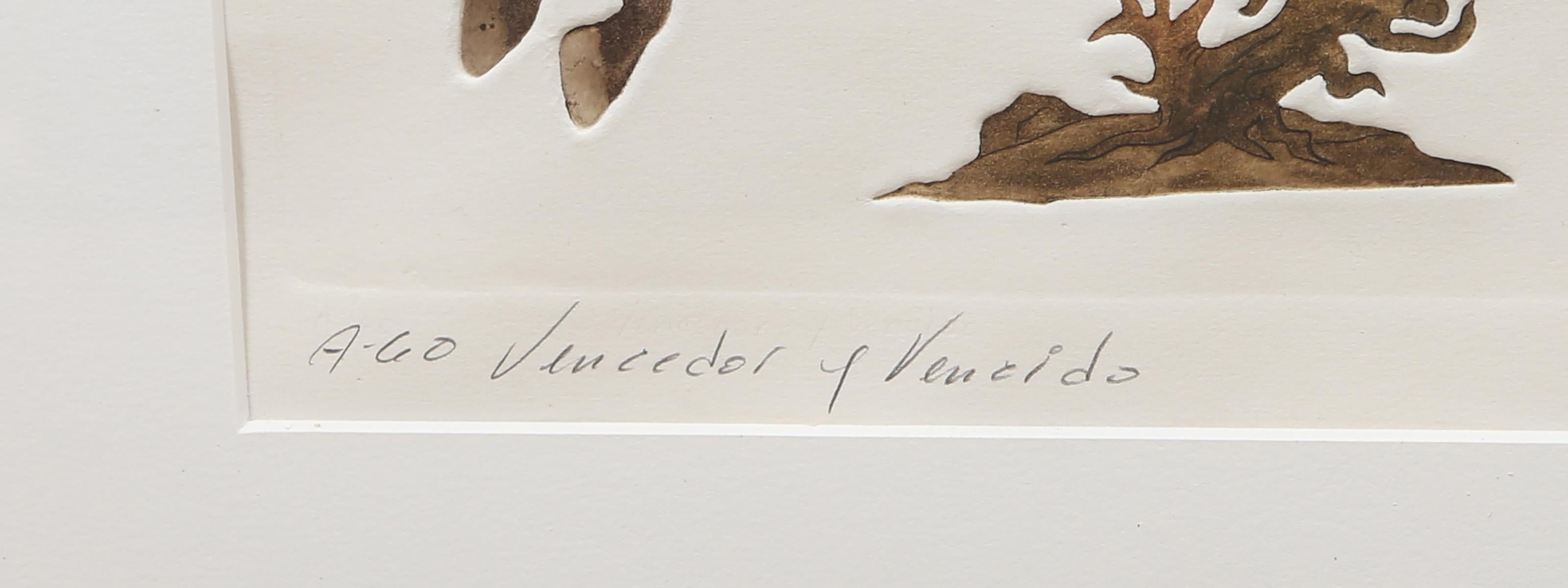 Gravure surréaliste de Guillermo Silva Santamaria en vente 3