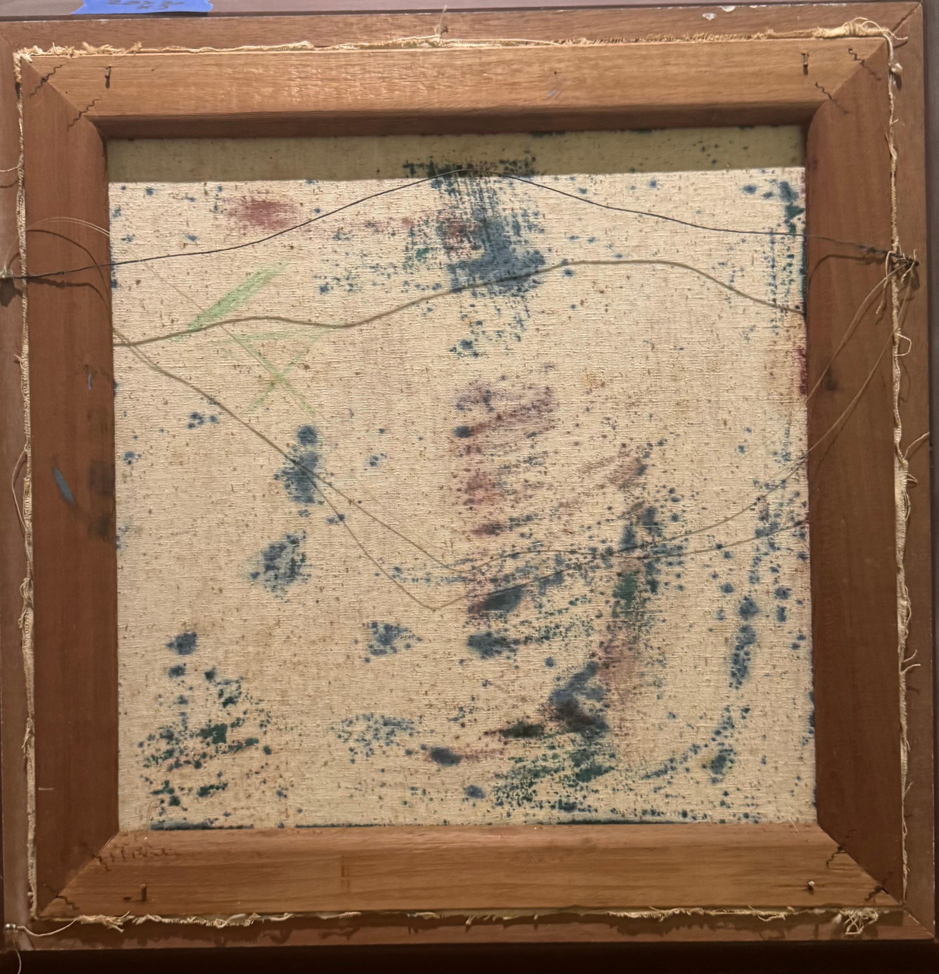 1960's MCM PANAMA Pintura abstracta figurativa latinoamericana en venta 4