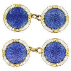 Guilloché Enamelled Cufflinks