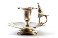 Guilloche silver paddle