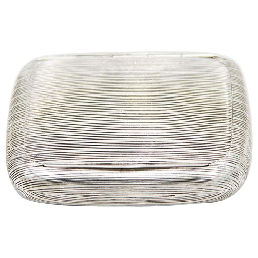Guilloche silver snuffbox