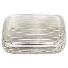 Guilloche silver snuffbox