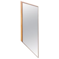 Guillotine Mirror - Honey Walnut with smoke glass mirror