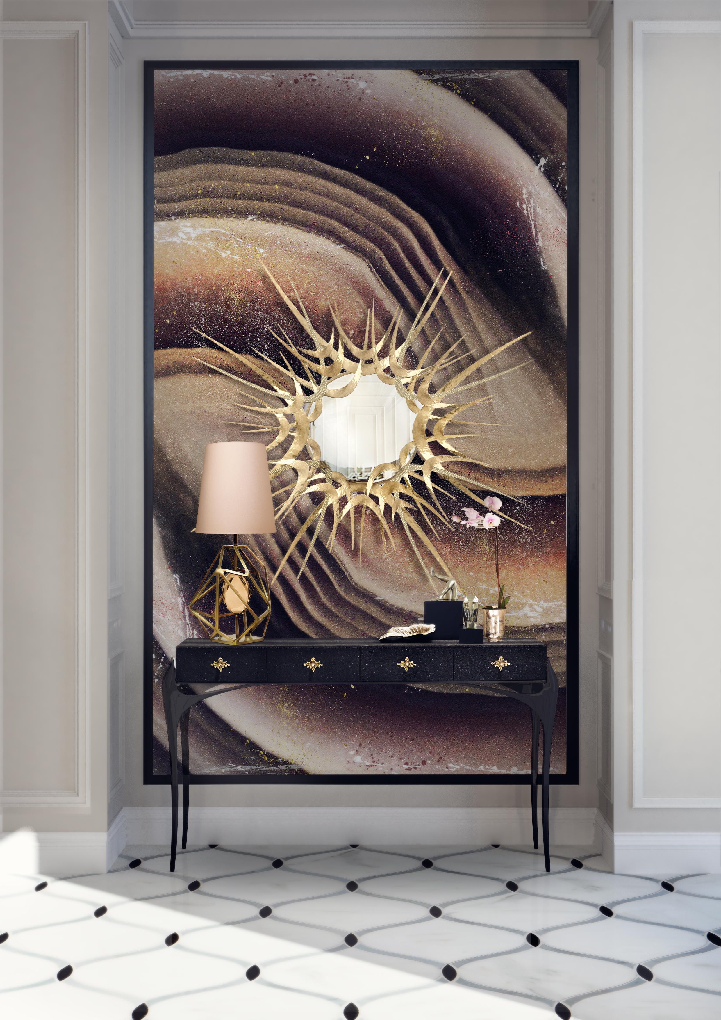 Contemporary Guilt II Mirror For Sale