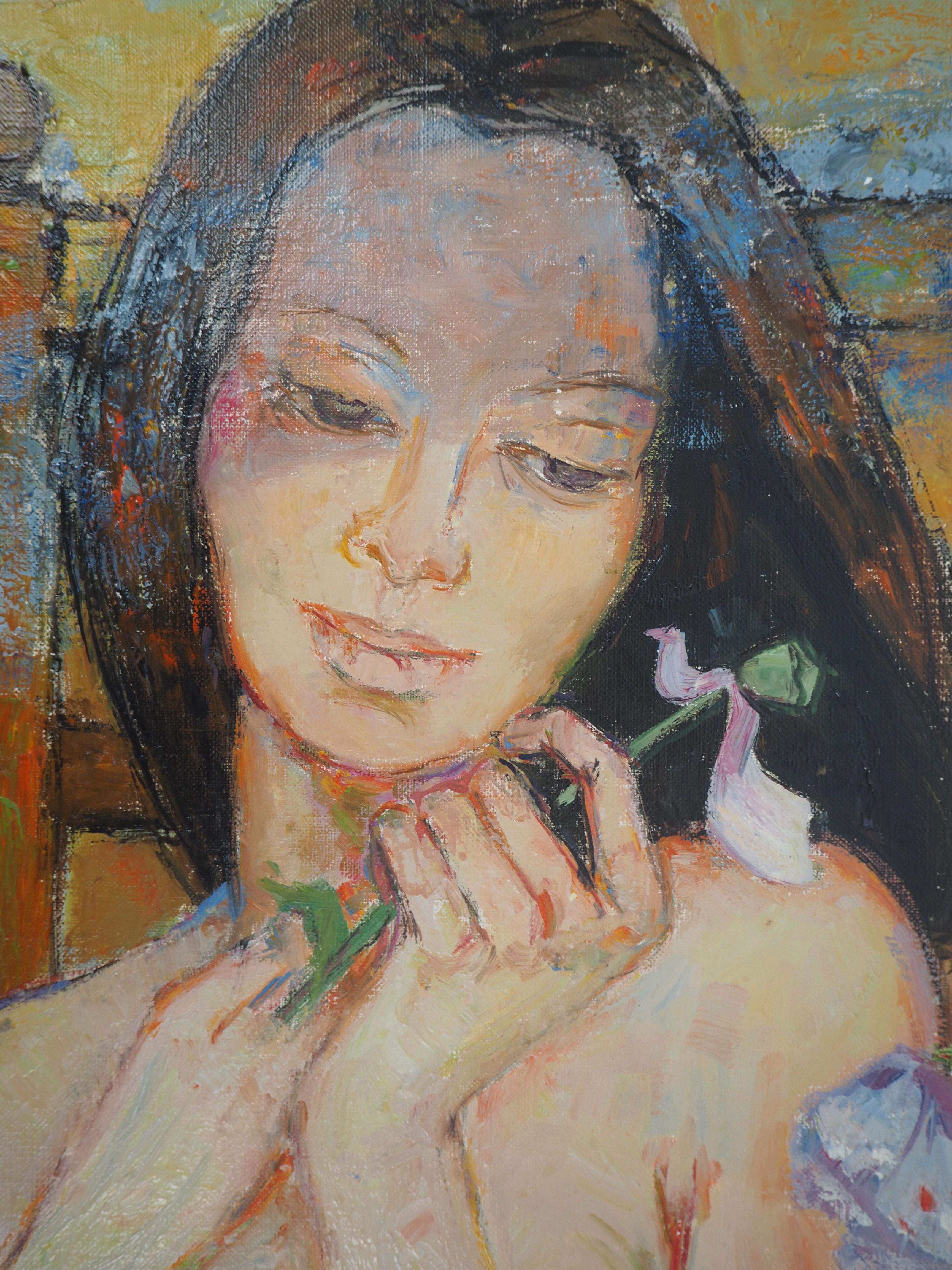 Guily Joffrin (1909-2007)
Nudo con papaveri

Olio su tela
Firmato in basso a destra
Firmato ancora una volta sul retro
Su tela 60 x 50 C.M. (24 x 20 pollici)
Presentato in una cornice di legno dorato 78 x 67 cm (c. 31 x 25 in)

Ottime condizioni,